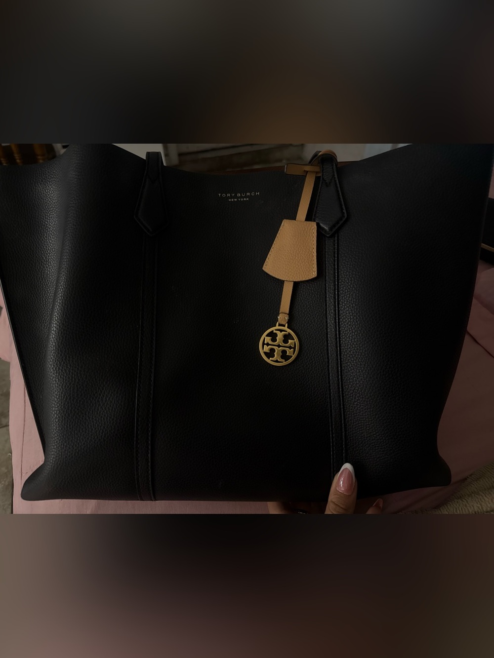 tory burch perry triple compartment tote